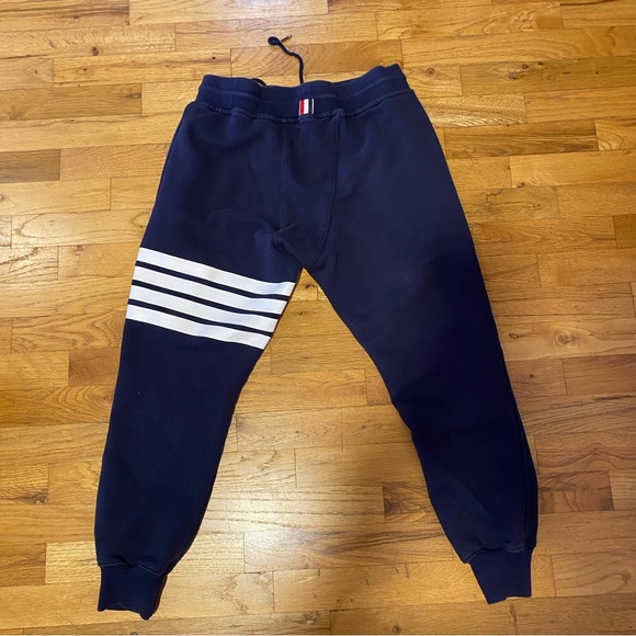 Thom Brown size 3 jogging sweatpants 4bar navy - Picture 4 of 8
